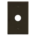 Hubbell Wiring Device-Kellems Wallplate, 1-Gang, .625" Opening Box Mount, Brown P737